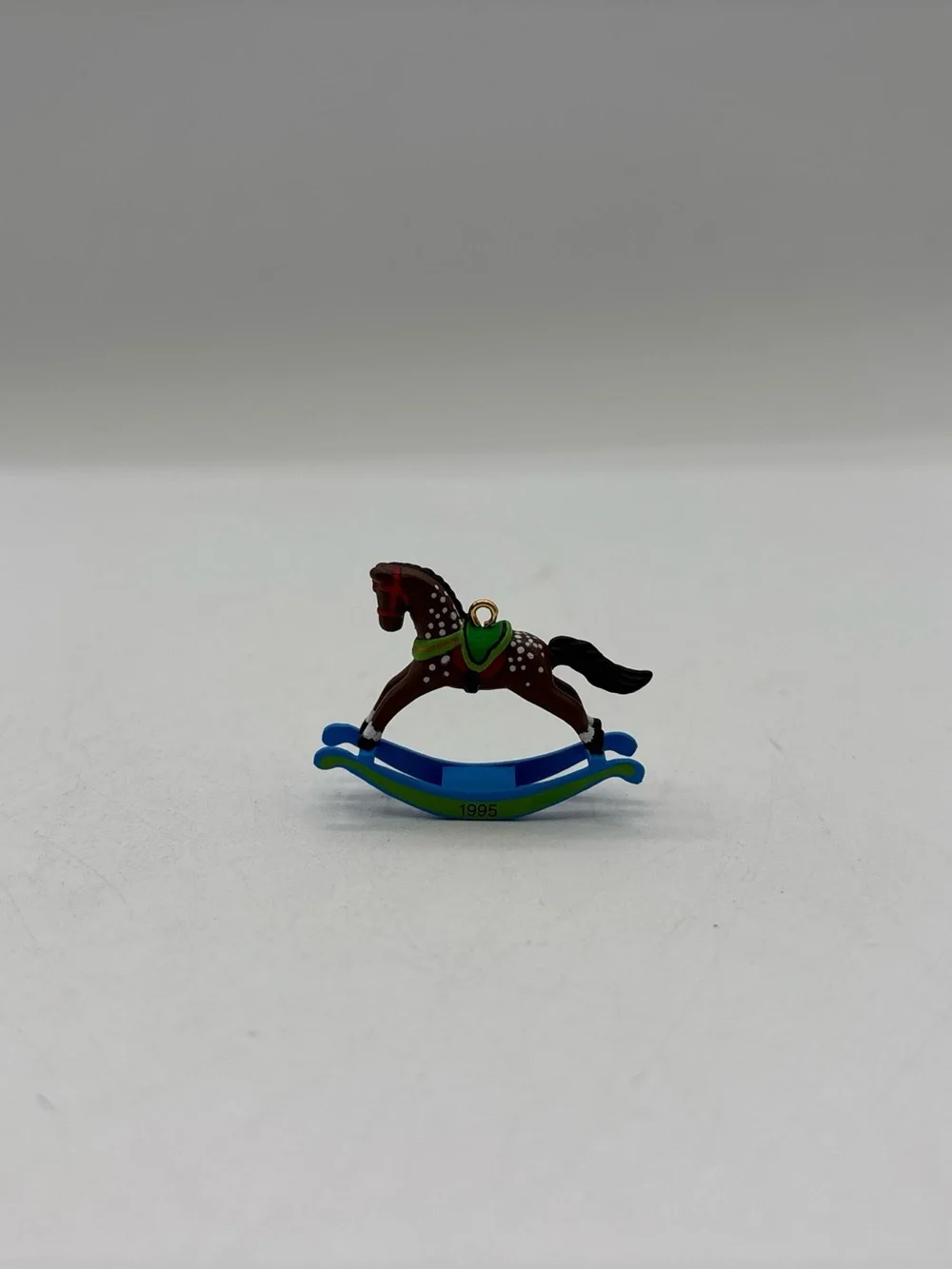 Hallmark Keepsake Miniature Ornament 1995 Rocking Horse 8th In The Series EUC